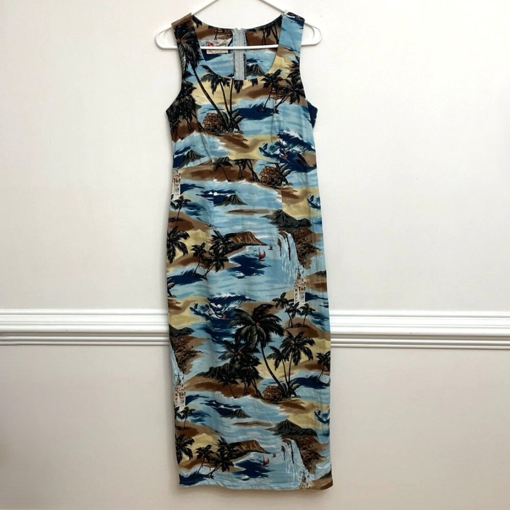 Vtg Hilo Hattie Dress Sz 10 Hawaiian Sundress Rachel Green The One @ the Beach